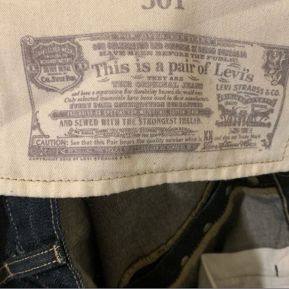 Original Levi’s 501’s Charcoal/black - Picture 3 of 3